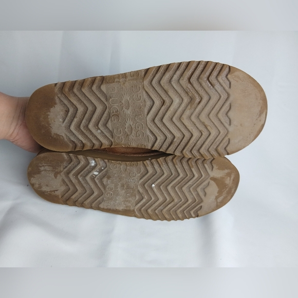 UGG Winter Men Boots Size 10 Suede And Sheep Skin Color Tan - Picture 8 of 10